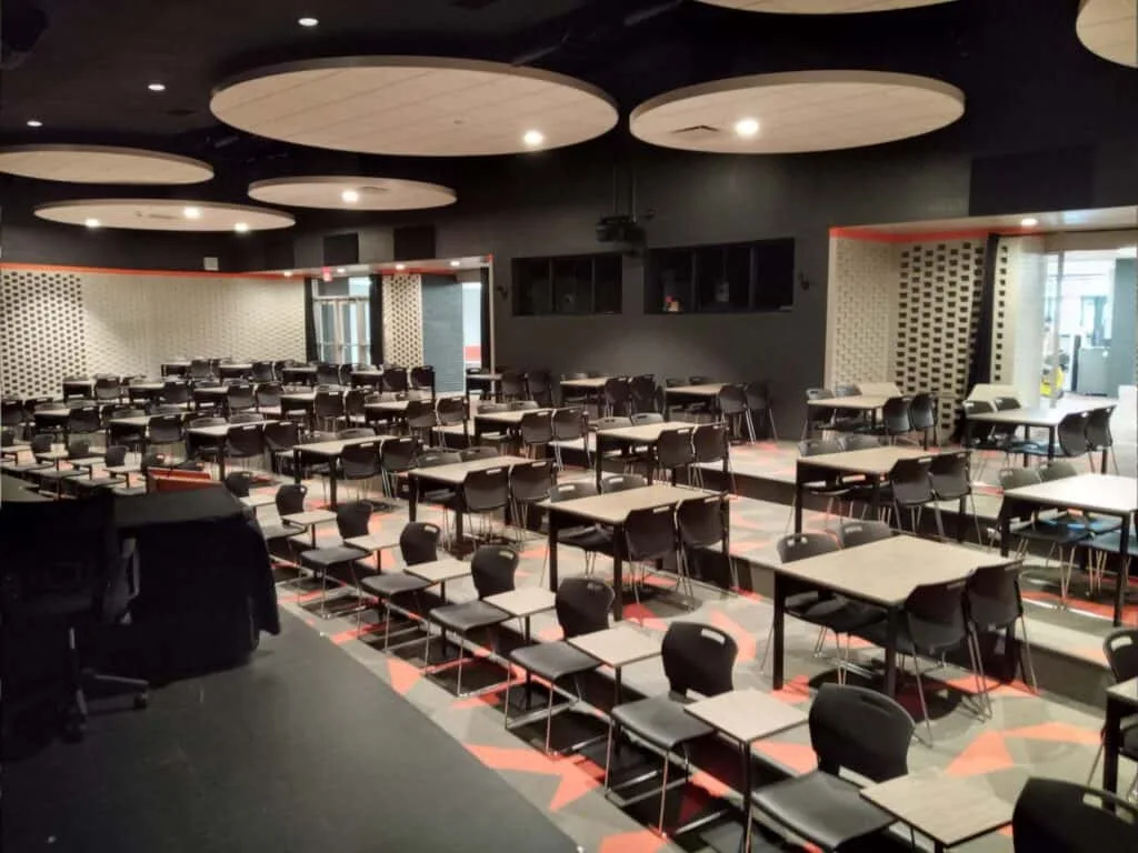 School cafeteria and commons